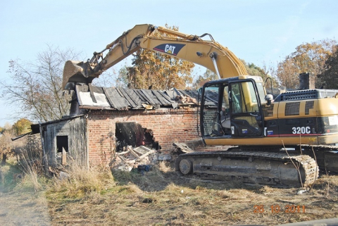 2011-10 - Wyburzenie budynków pod zachodnią obwodnicę Lublina