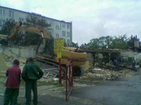 2005.06 - Chełm - Wyburzenie budynków warsztatowych